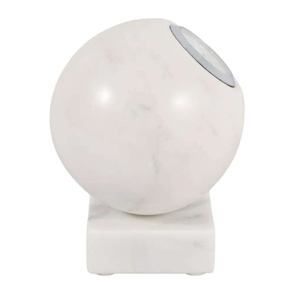 RUEWOOD WHITE CLOCK 6 (IN)