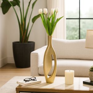 COLVINRUN GOLD VASE 23 (IN) 12
