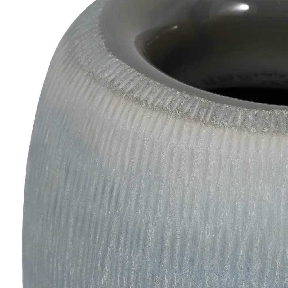LUKELEY BLUE GLASS VASE 9 (IN)