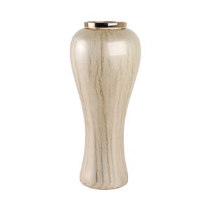 HENLEYGATE IVORY GLASS VASE 21 (IN) 4