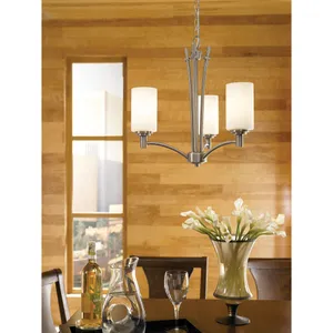 Pittman 20'' Wide 3-Light Chandelier - Brushed Nickel 4