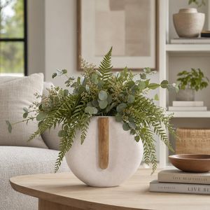 FINTONSIDE WHITE VASE 15 (IN) 10