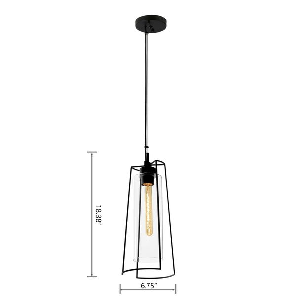Cere 6.75'' Wide Outdoor Pendant - Matte Black