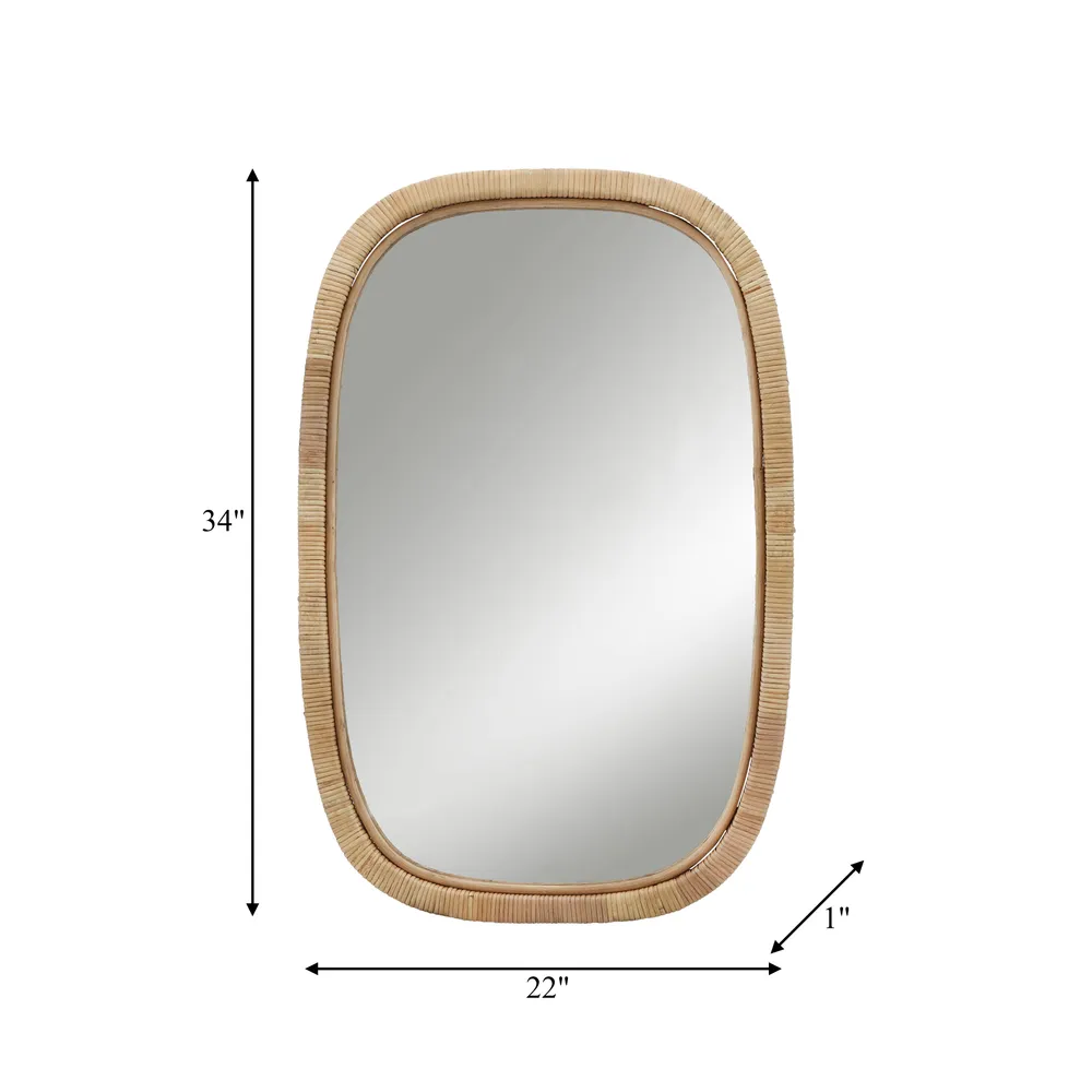 GRAYDONWOOD BROWN MIRROR 34 (IN)