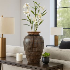 GILBERTLAND BLACK VASE 19 (IN) 12