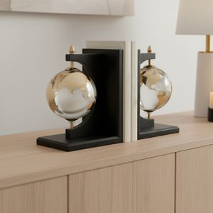 CULLENMORE SET OF 2 BLACK BOOKENDS 9 (IN) 11