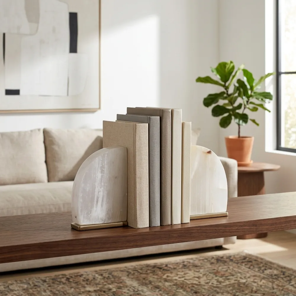 FOLEYCLIFF WHITE BOOKEND 6 (IN)