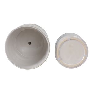 WINTONLAND SET OF 2 WHITE PLANTER 7 (IN) 8