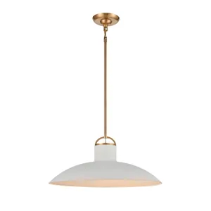 Surf 20″ Wide 1-Light Pendant - Textured White 1