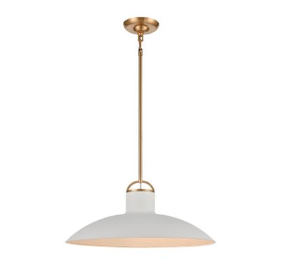Surf 20″ Wide 1-Light Pendant - Textured White