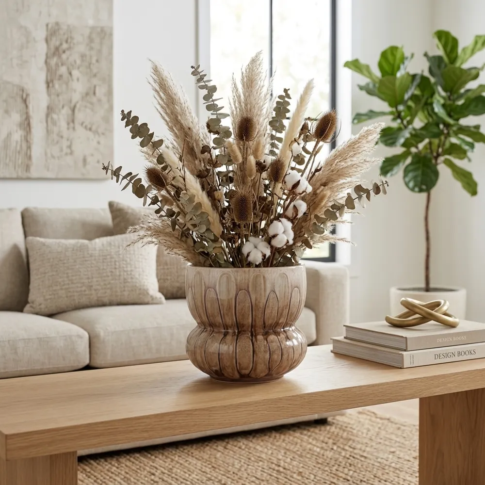 HAMDENCREST BROWN VASE 7 (IN)