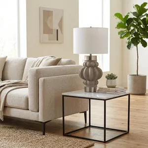 ASPENTON GRAY LAMP 26 (IN) 9