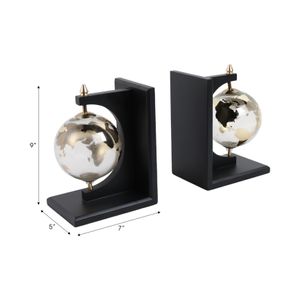 CULLENMORE SET OF 2 BLACK BOOKENDS 9 (IN) 8
