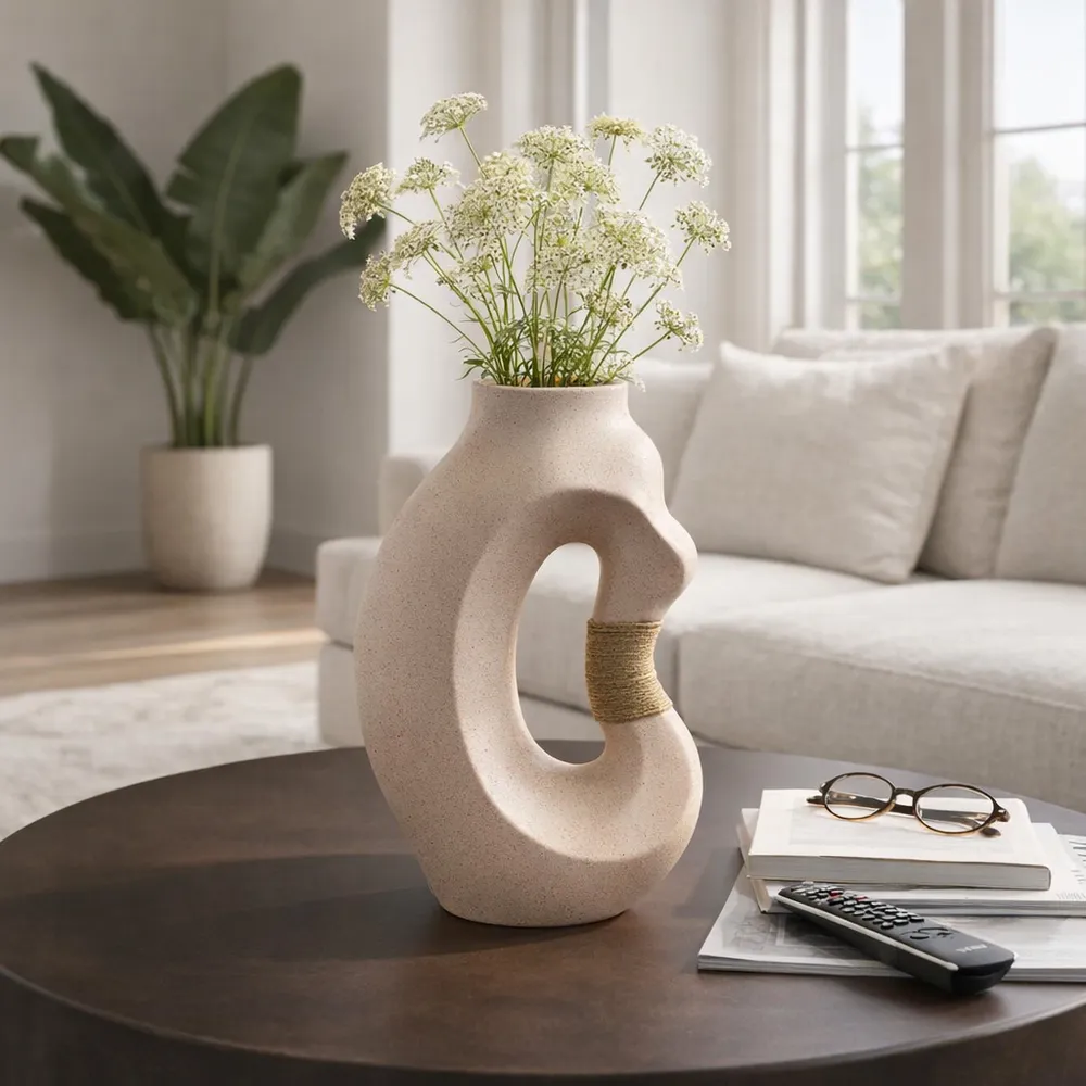 FINTONMOOR TAN VASE 16 (IN)