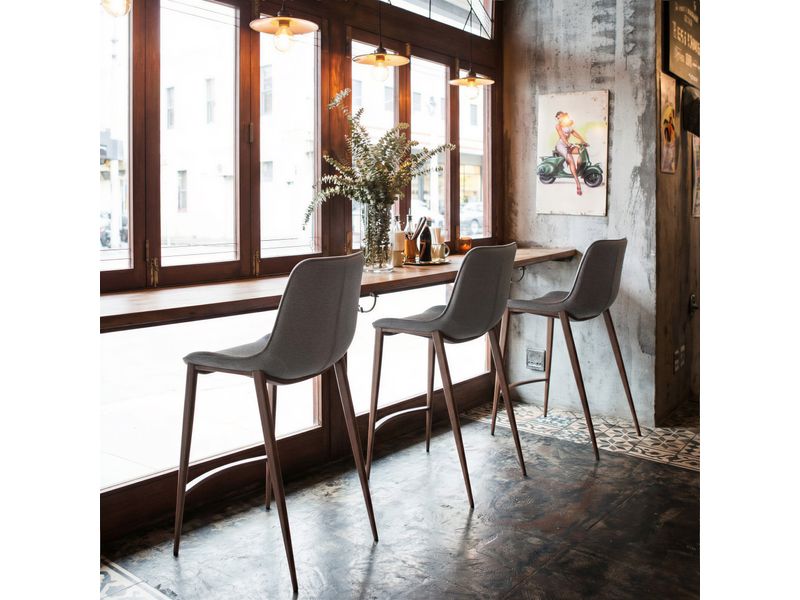 Magnus Counter Stool Slate Gray & Walnut 8