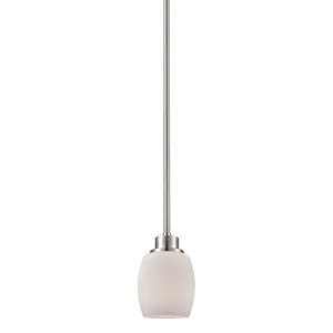 Casual Mission 5'' Wide 1-Light Mini Pendant - Brushed Nickel 1