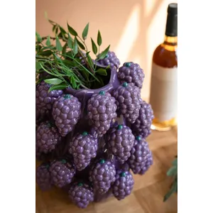 Ceramic Grapes Vase 4