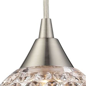 Kersey 5'' Wide 1-Light Mini Pendant - Satin Nickel 2