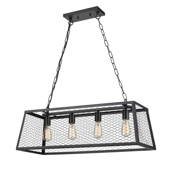 Grange 31'' Wide 4-Light Chandelier - Oil Rubbed Bronze