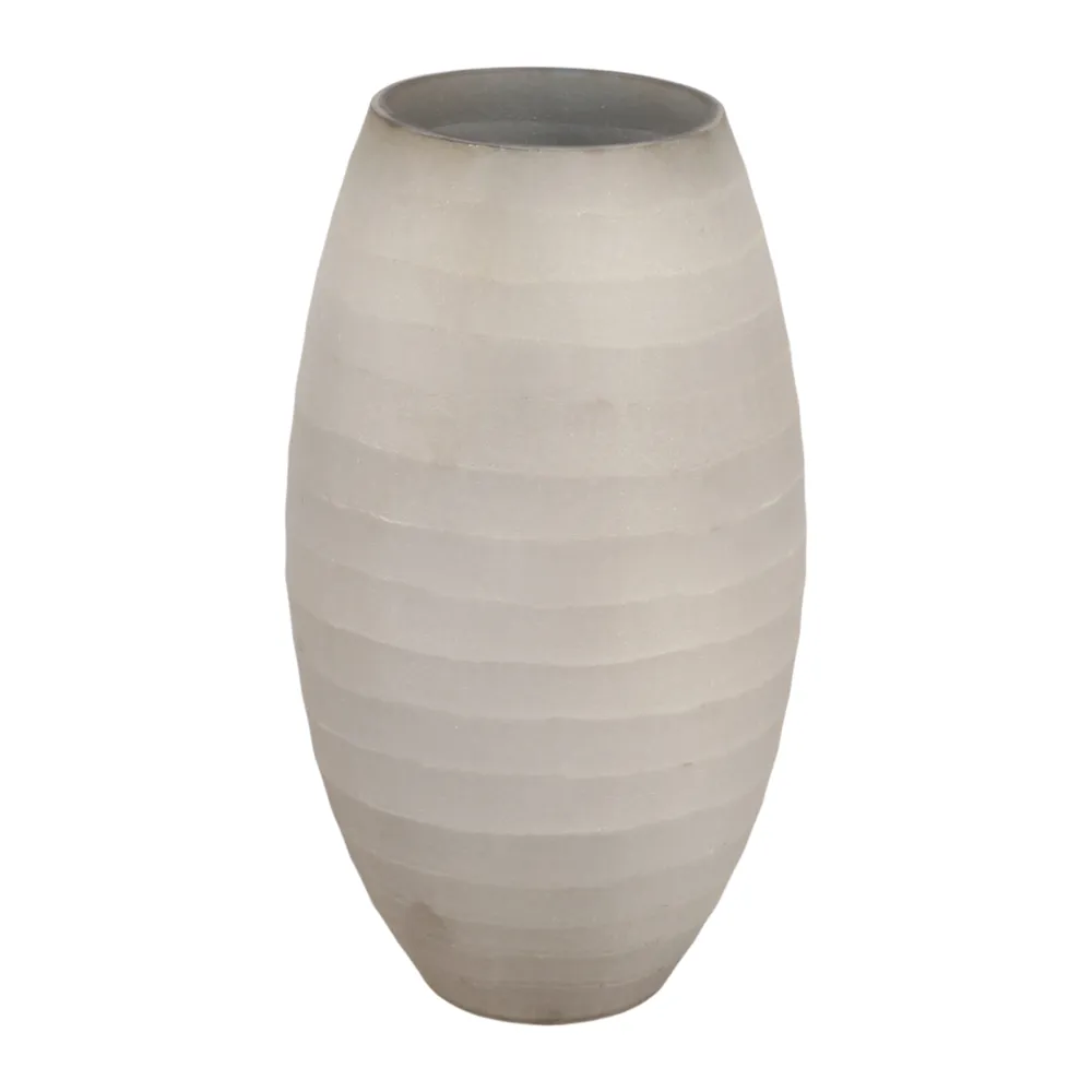 FINLEYTON GRAY GLASS VASE 10 (IN)