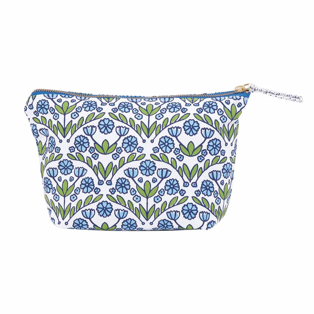 Blaire Blue Medium Essential Canvas Pouch