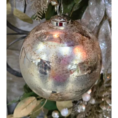Med Vintage Glow Ball Ornament 5.5x5.5x6in