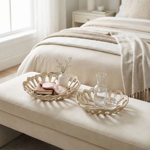 PEYTONWOOD SET OF 2 GOLD BOWLS 3 (IN) 10