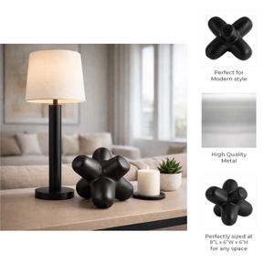 GARTONSTONE BLACK DECOR 6 (IN) 9