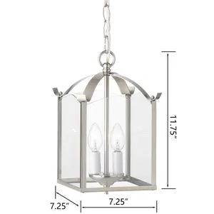 Whitmore 7.25'' Wide 2-Light Chandelier - Brushed Nickel 2