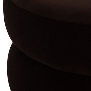 PEARLMILL BROWN OTTOMAN 17 (IN) 5