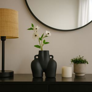 GLOVERSIDE BLACK VASE 8 (IN) 2