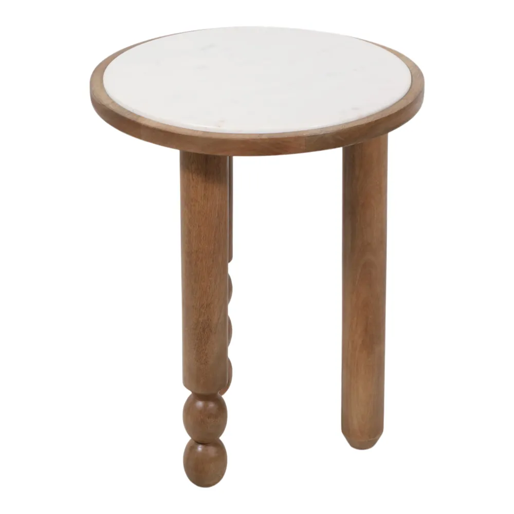 BELLWORTH WHITE TABLE 23 (IN)