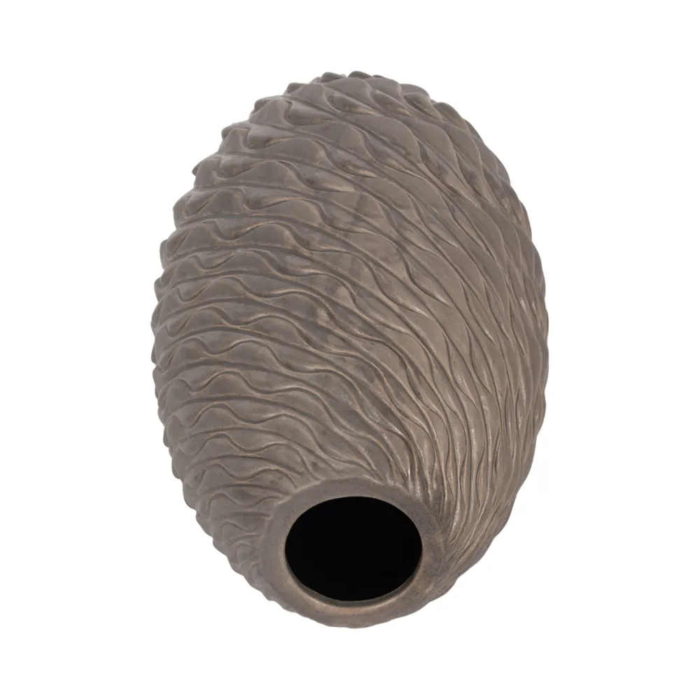 ROYVALE BROWN VASE 19 (IN)