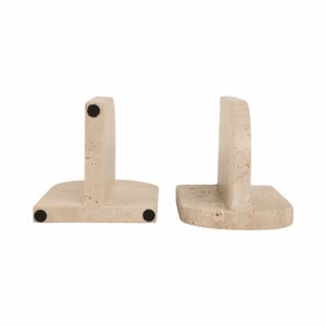 NORMAWORTH SET OF 2 TAN BOOKENDS 6 (IN) 7