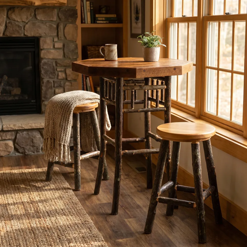 Appalachian Octagon Pub Table - 36-inch - Artisan Top