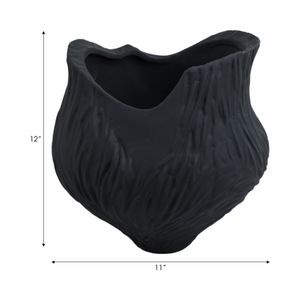 THORNTONPARK BLACK VASE 12 (IN) 9