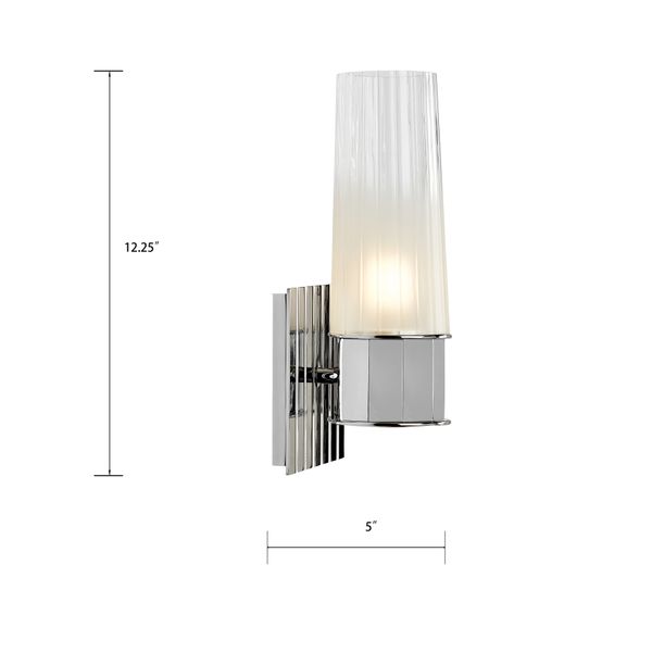 Icycle 12.25'' High 1-Light Sconce - Chrome