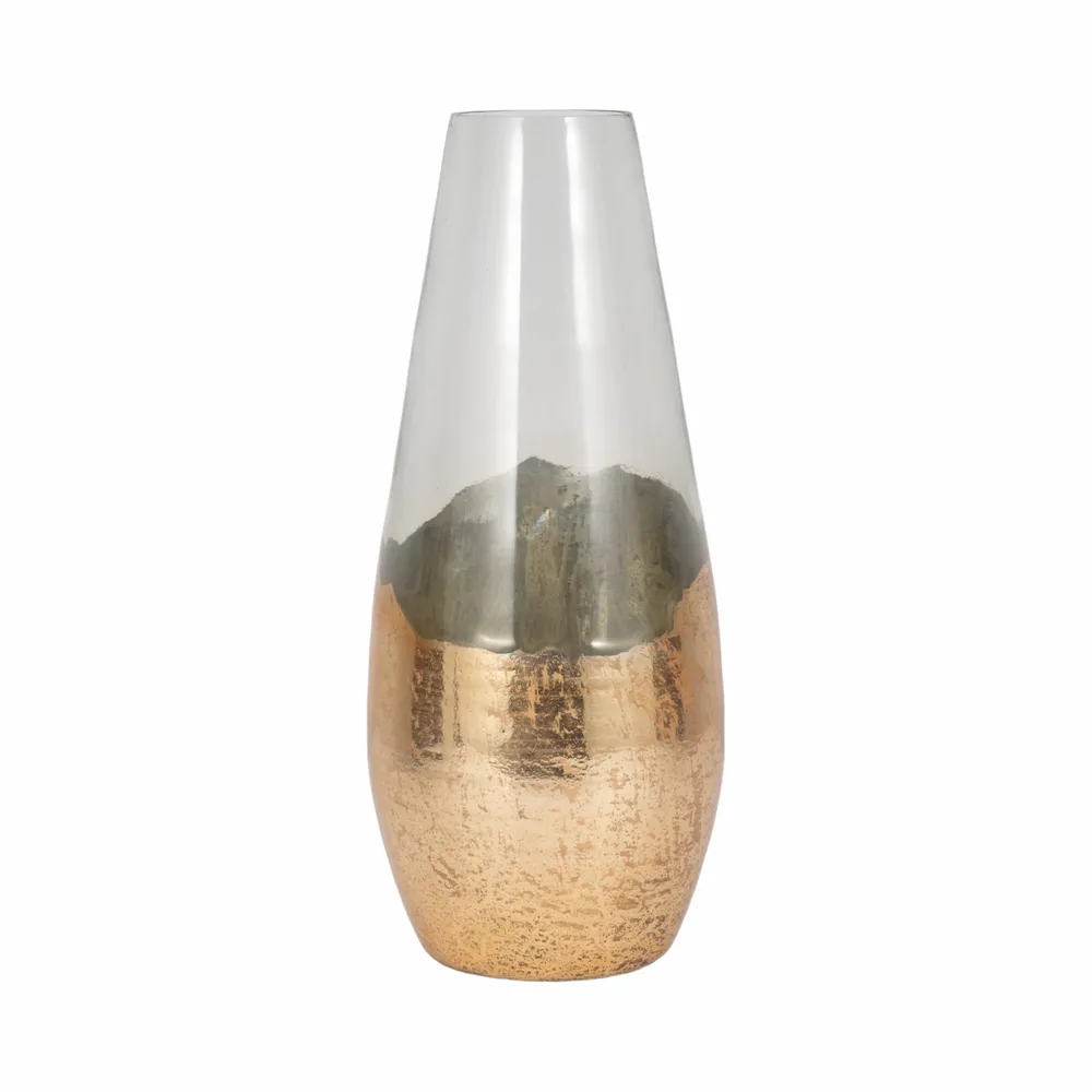 REEDMORE CLEAR GLASS VASE 19 (IN)