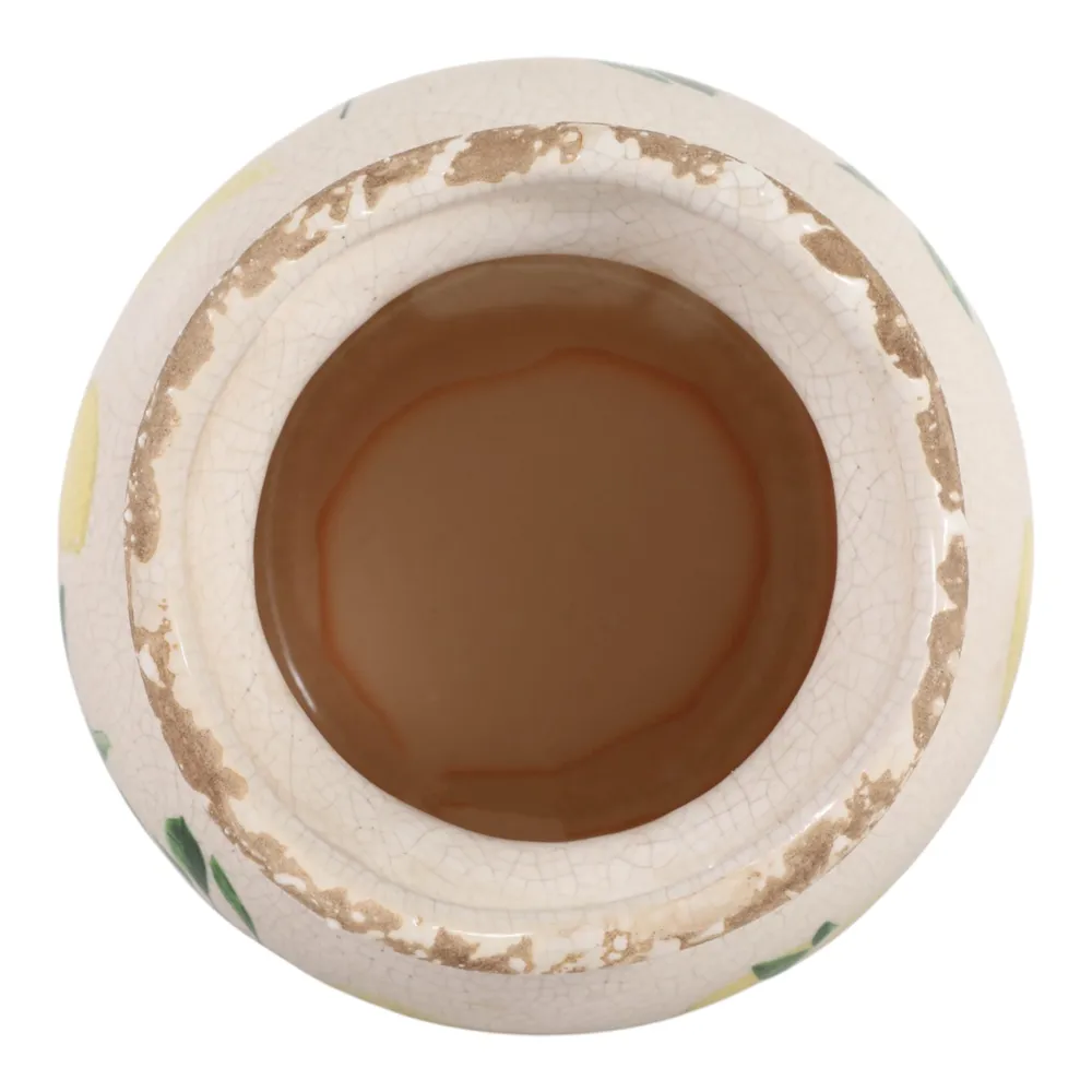 ROSEOAK YELLOW VASE 7 (IN)