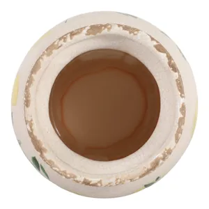 ROSEOAK YELLOW VASE 7 (IN) 9