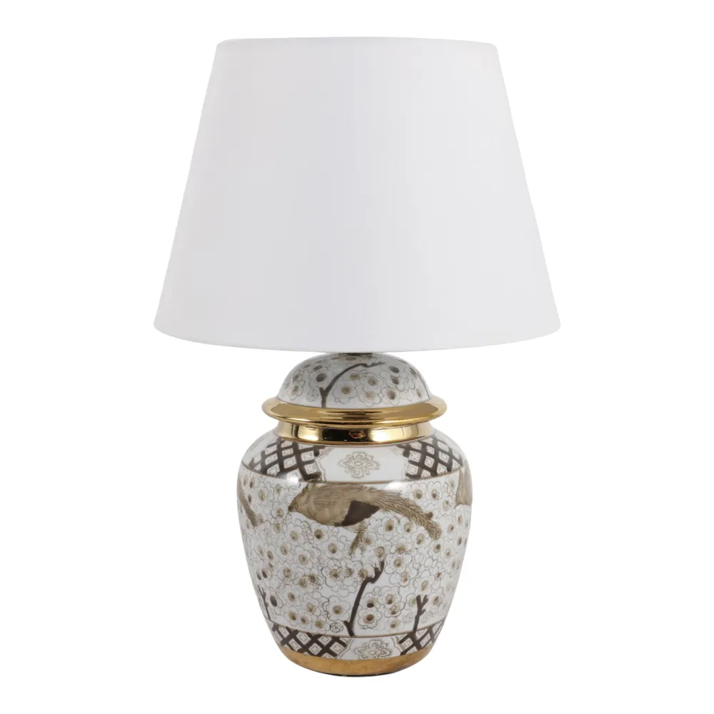 JUDEWAY WHITE LAMP 19 (IN)