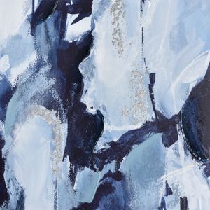 Blue Flush Abstract Framed Wall Art 5