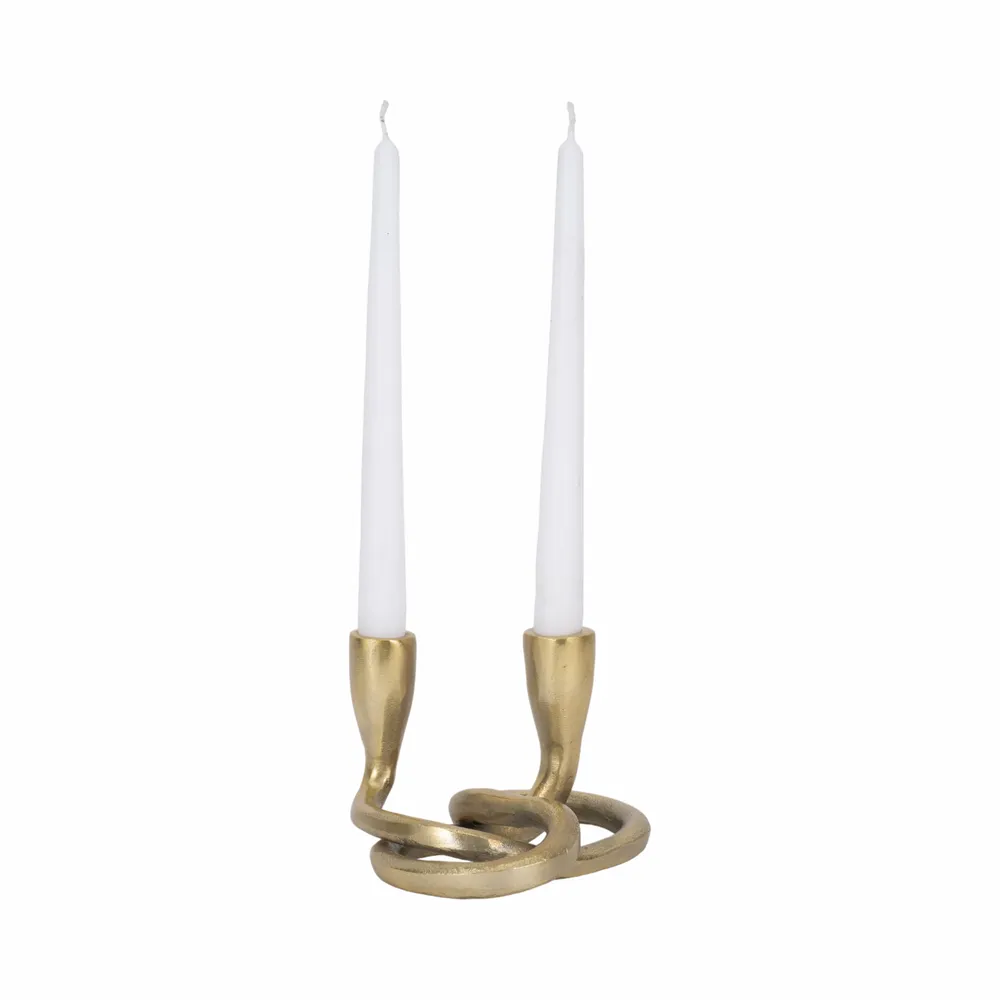 FLINTCREST GOLD CANDLE HOLDER 4 (IN)