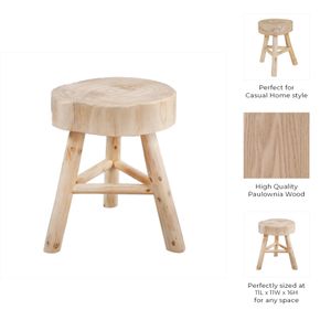 MARCWELL IVORY STOOL 16 (IN) 10