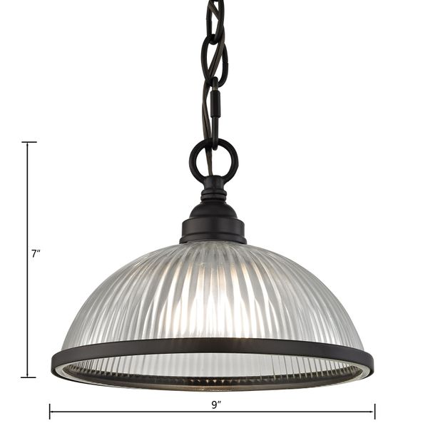Liberty Park 9'' Wide 1-Light Mini Pendant - Oil Rubbed Bronze