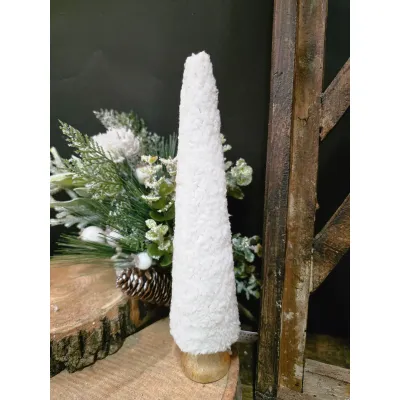 Large White Fur Tree 10x2.5x2.5in