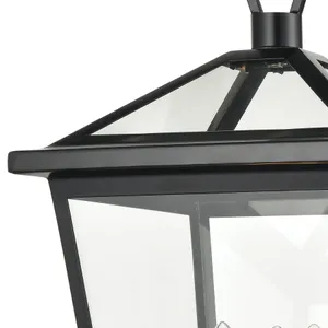 Main Street 19″ High 3-Light Outdoor Post Light - Black 2