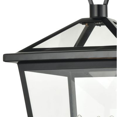 Main Street 19″ High 3-Light Outdoor Post Light - Black