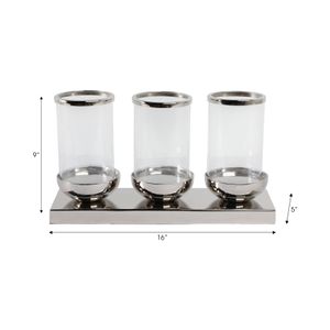 CALEBURN SILVER CANDLE HOLDER 9 (IN) 9