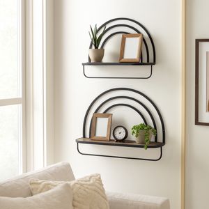 MILTONHAVEN WHITE WALL SHELF 17 (IN) 12